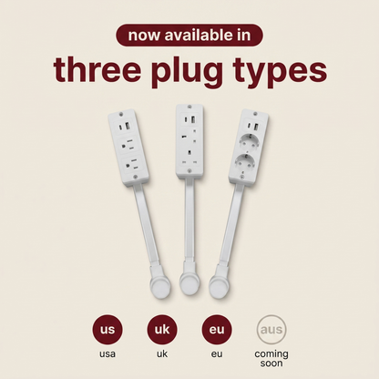 xtendr power board | extend, rotate & reach any hidden outlet