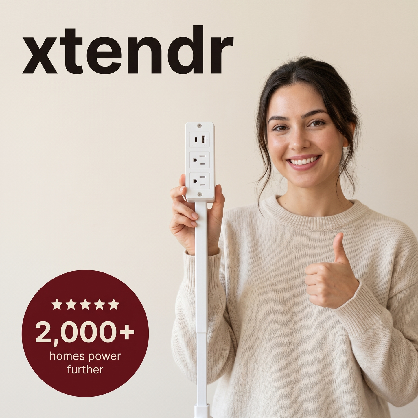 xtendr power board | extend, rotate & reach any hidden outlet